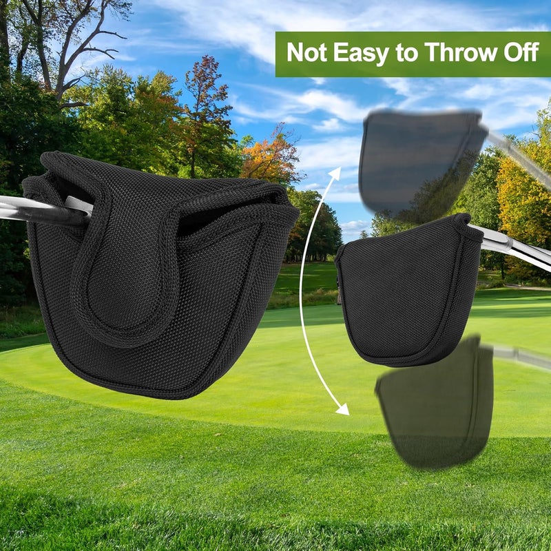brdejc Golf Putter Covers Mallet Putter Headcover with Magnetic Closure Golf Club Cover for Most Brand - Image 4